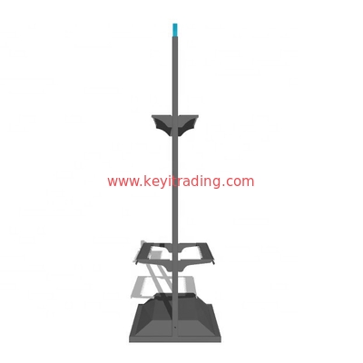 OEM Custom Double Sided adjustable metal fishing rod display rack