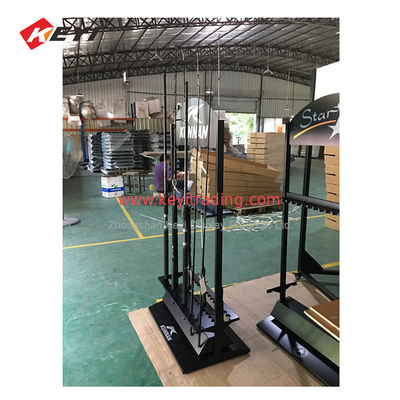 High Quality Fishing Rod Rack floor standing 2 Way Metal Display Stand for Retail store