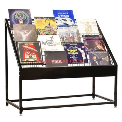 High Capacity Metal Wire Vinyl Record Rack For Record Stores And Used Music And Media Stores!