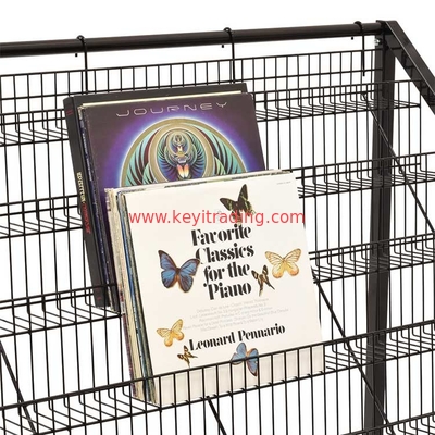High Capacity Metal Wire Vinyl Record Rack For Record Stores And Used Music And Media Stores!