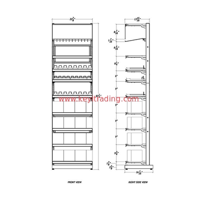 Retail Store Floor Standing Metal Shelves Electronic Cigarette Stand E-Cigarette Display