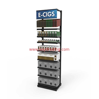 Retail Store Floor Standing Metal Shelves Electronic Cigarette Stand E-Cigarette Display