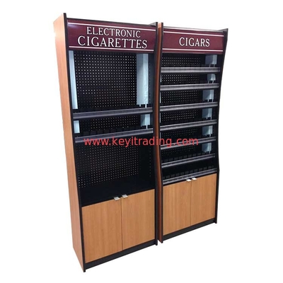 Tobacco Shop Display Furniture Floor Standing Cigarette Display Cabinet