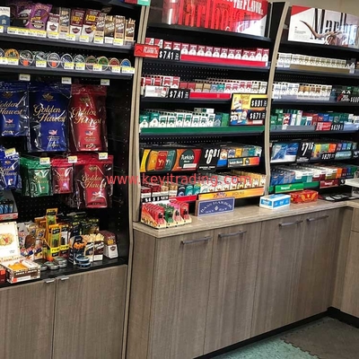 Tobacco Shop Display Furniture Floor Standing Cigarette Display Cabinet