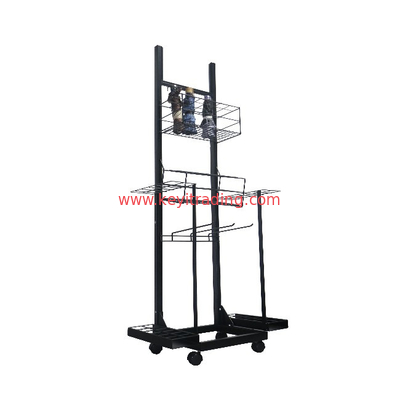 OEM Custom Movable Metal Wire Shelves Floor Umbrella Storage Rack