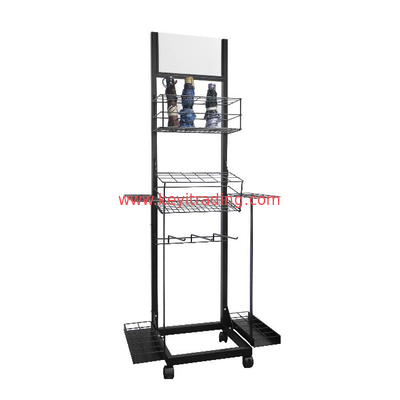 OEM Custom Movable Metal Wire Shelves Floor Umbrella Storage Rack