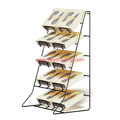 Countertop 5 Tier Metal Wire Snake Rack Chocolate Display Stand