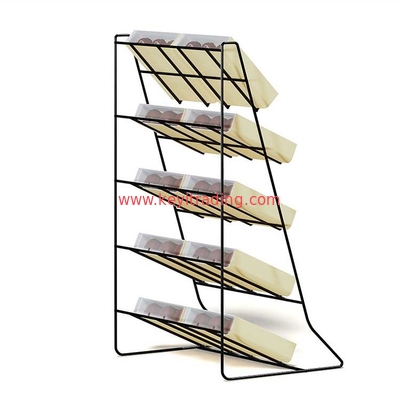 Countertop 5 Tier Metal Wire Snake Rack Chocolate Display Stand