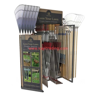Flood Standing 2 Way Metal Garden Tools Display Rack For Shovel