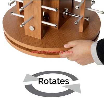 Countertop Rotating Sunglasses Display Rack - Adjustable Mirror