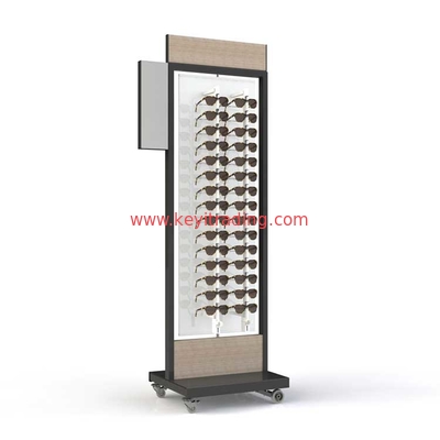 Double Sided Floor Sunglasses Display With Lockable Optical Rod