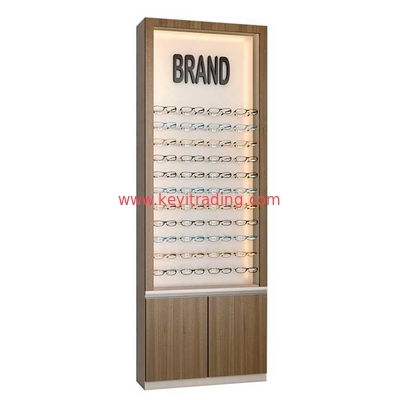 Custom Design Optical Shop Furniture Decor Wall Eyeglass Display Cabinet