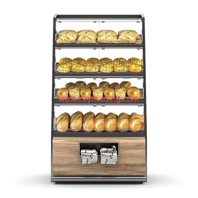 Customize Bakeshop Fitting Display Furniture Glass Showcase Retail Bread Stand Bakery Display Cabinet
