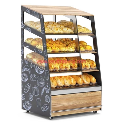 Customize Bread Shop Wooden Storage Cabinet Bakery Display Case