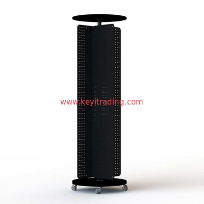 Floor Metal Pegboard Stand Rotating Cell Phone Accessory Display