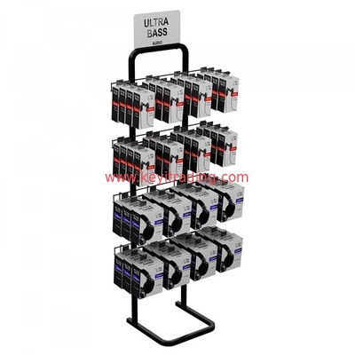 4 Sided Mobile Accessories Stand Rotating Cell Phone Charger Display