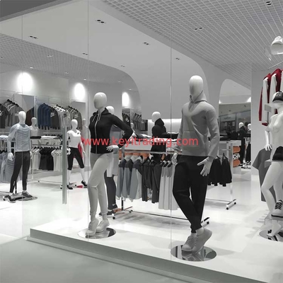 Custom Retail Shop Clothing Shelves Clothing Store Display Stands