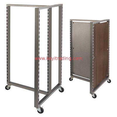Freestanding Adjustable Shelves Metal Clothing Store T-Shirt Display Rack
