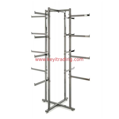 Bra Shop Knocked-Down Floor Standing Stainless Steel Underwear Display Rack