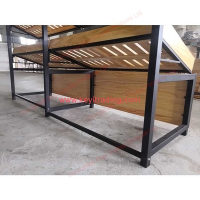 Custom Shop Furniture Display Rack 3 Tier Adjustable Shelves Bakery Display