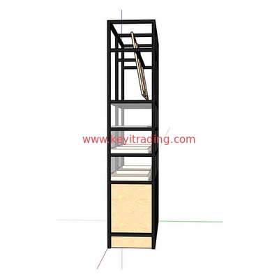 Metal And Wood Material Bread Shop Furniture Bakery Display Cabinet