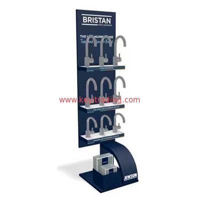 Modern POP Floor Standing Metal Water tap Faucet Display Stand