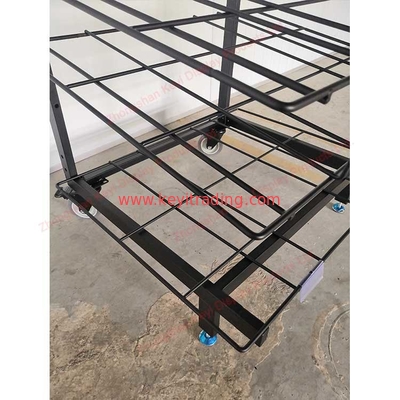 Customized LOGO Floor Standing Metal Wire Shelf Door Mat Display Rack