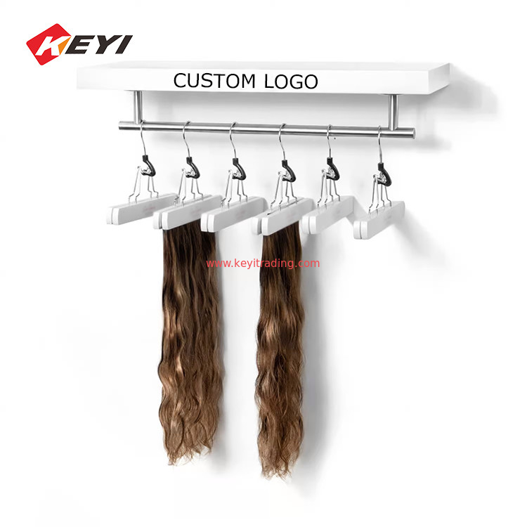 Customize Hair Salon Furniture Sets Modern Design Hair Extension Display Rack Beauty Salon Products Display Furniture