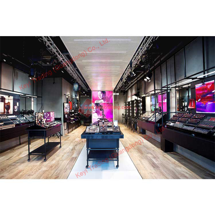 Store Design Wall Shelf Cosmetic Showcase Product Display Stands Shop Furniture Cosmetic Display Cabinet