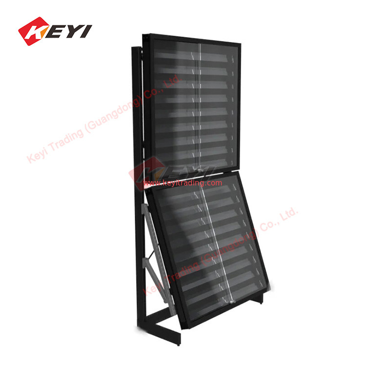 Repostionable Rail Card Display Case Retail Wholesale Trading Card metal and acrylic Display rack