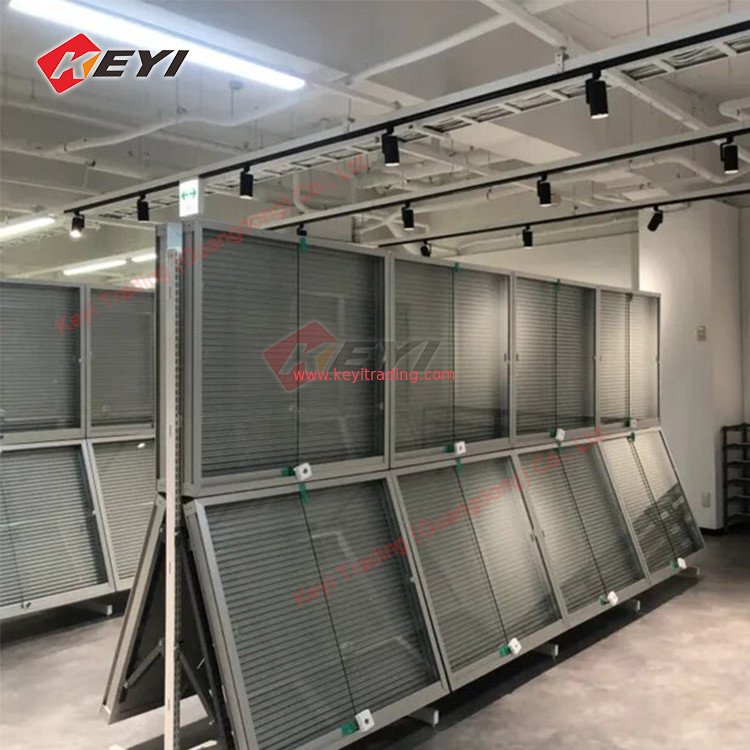 Shopping Hobby Station Display Rack Trading Card Game Display Case Floor Stand Metal Adjustable TCG Display Fixtures