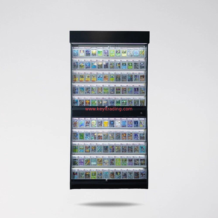 TGC Store Trading Card Display Case Custom Retail Shop Sports Card Wall Display Showcase With Led Light