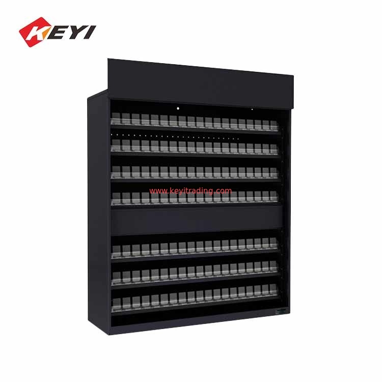 Wholesale Custom Lockable Metal Cigarette Cabinets Retail Cigarettes Shelf For Sale