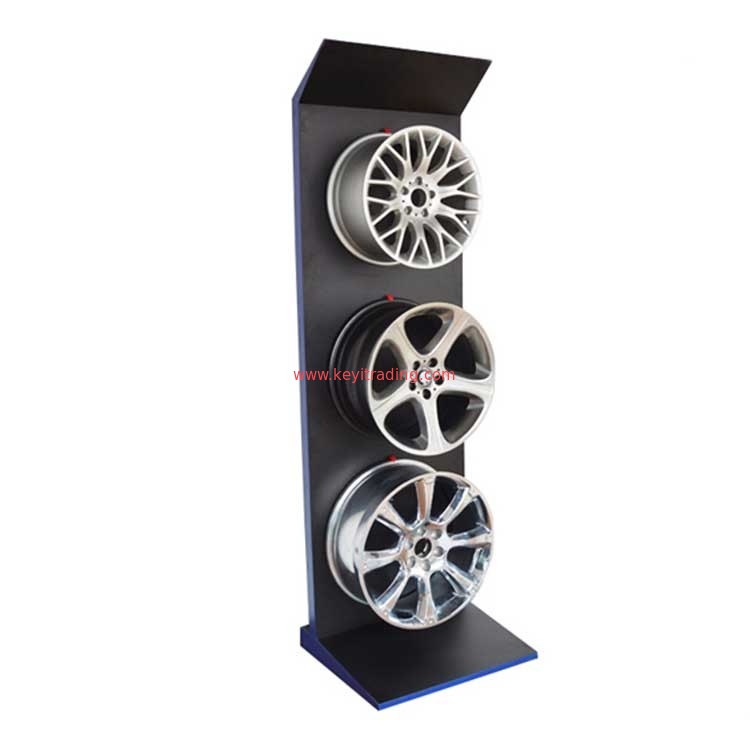 Custom Floor Standing Wheel Rack Alloy Wheel Rim Display Stand