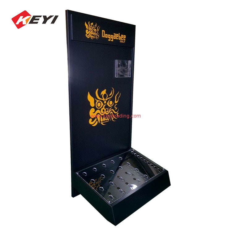 Luxury Metal Golf Putter Storage Rack Golf Club Display Rack For Retail Store