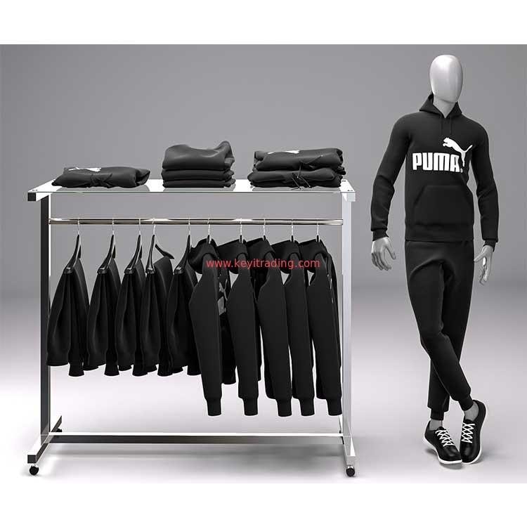 Custom Retail Shop Clothing Shelves Clothing Store Display Stands