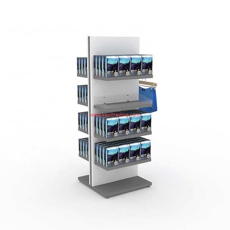 Underwear Shop Double Sided 8 Shelves Retail Men Lingerie Display Stand