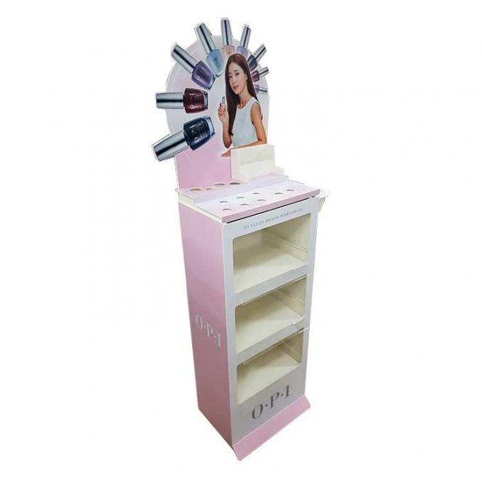 Opi Rack Floor Standing Pvc Cosmetic Display Stand Retail Opi Nail Polish Rack