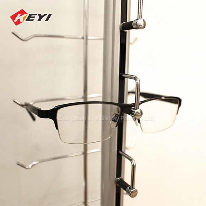 Optical Shop Sunglasses Stand Wall Mounted Eyewear Display Rod With Lock