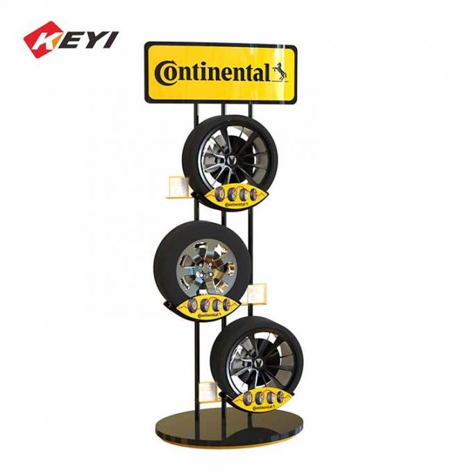 Made In China Car Tyre Promotional Stand Retail Display Racks For Tire